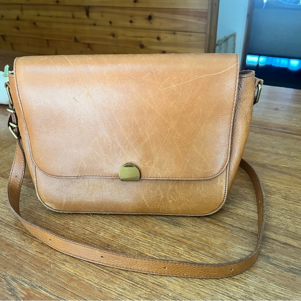 Madewell Tan Leather Bag